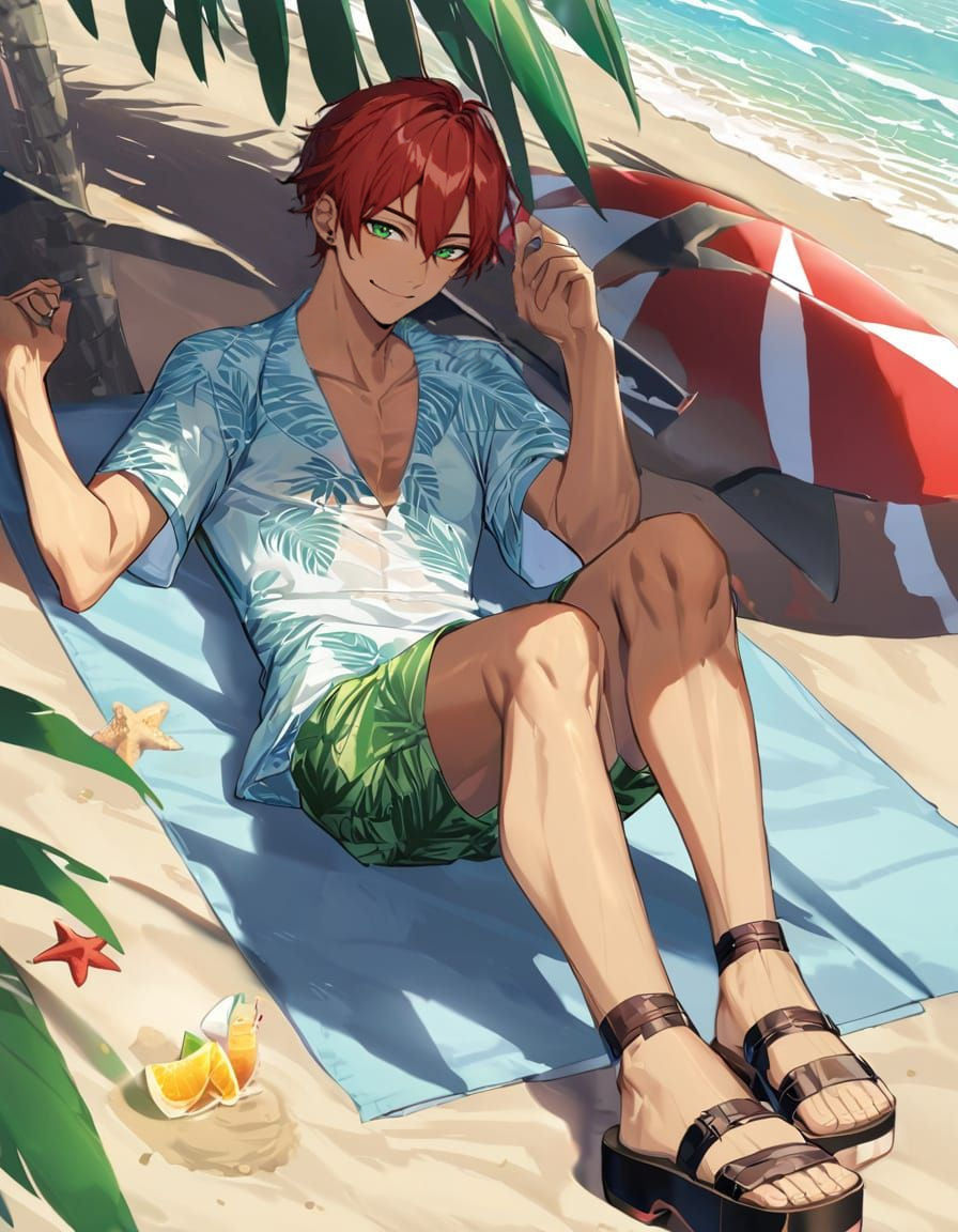 Summer tome at the beach