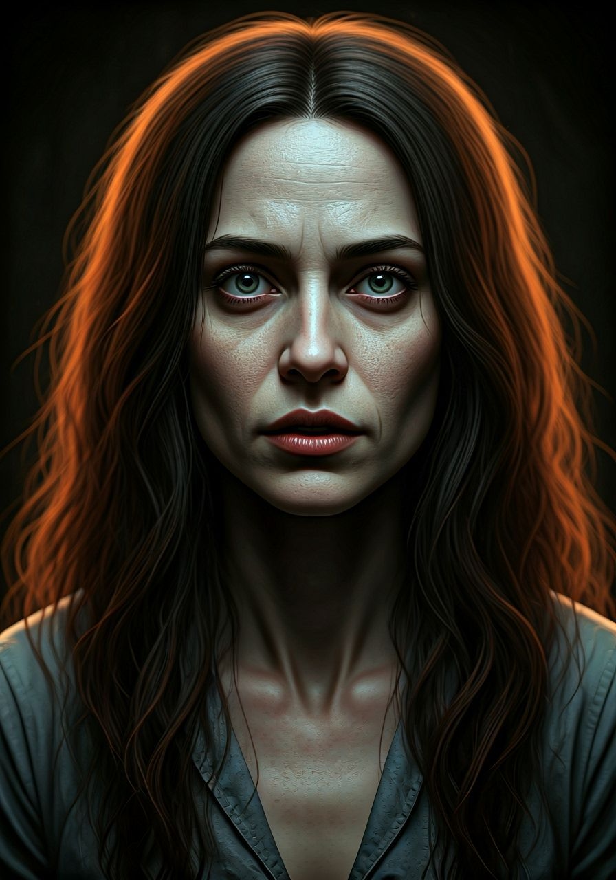 Woman Communicates With Talking Moths in Horror Style