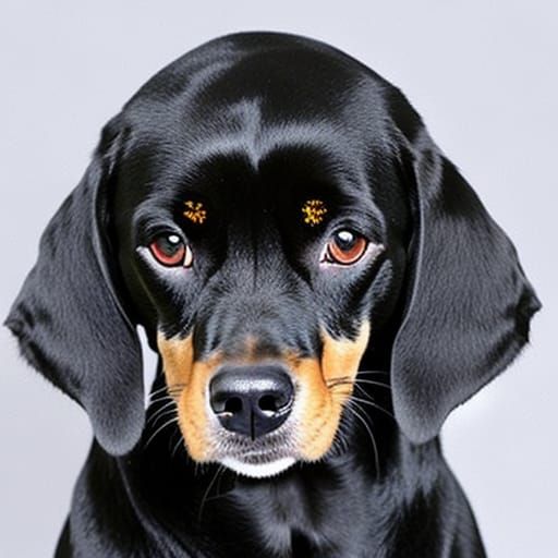 Dog with Bowl Cut: An AI-Generated Image