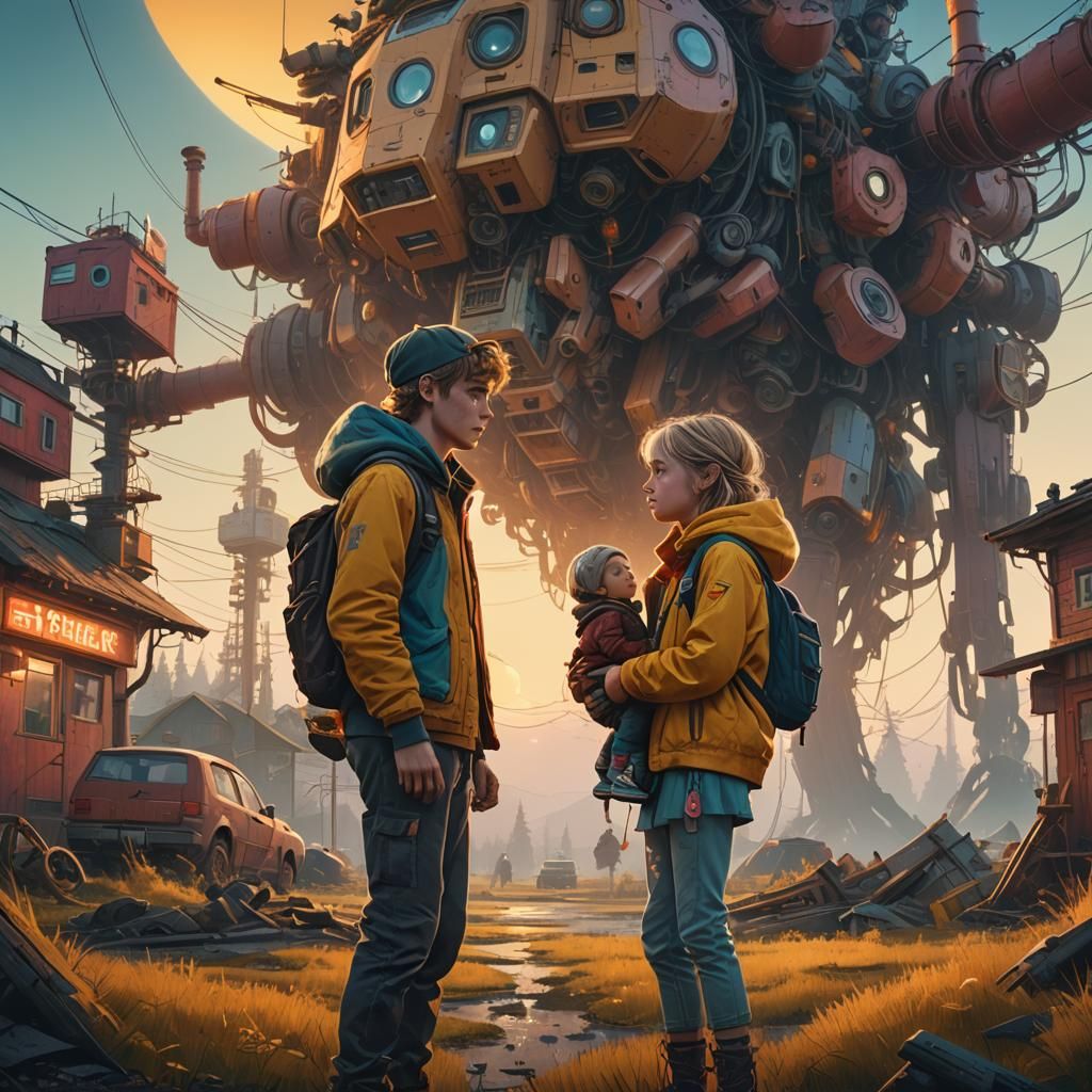 Brother and Sister in a Magical Fantasy World