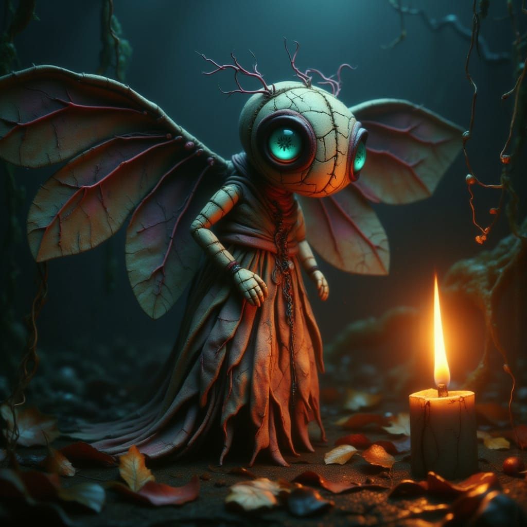 Death's-head Hawk-moth Hybrid in Cinematic Style