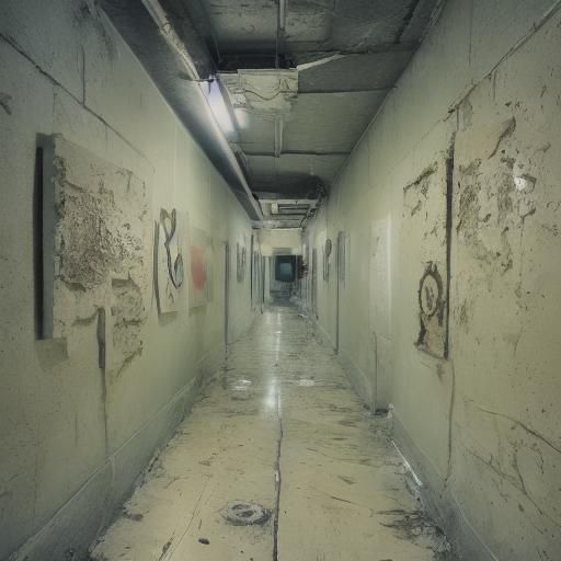 Surreal Endless Office Room in Surrealist Style