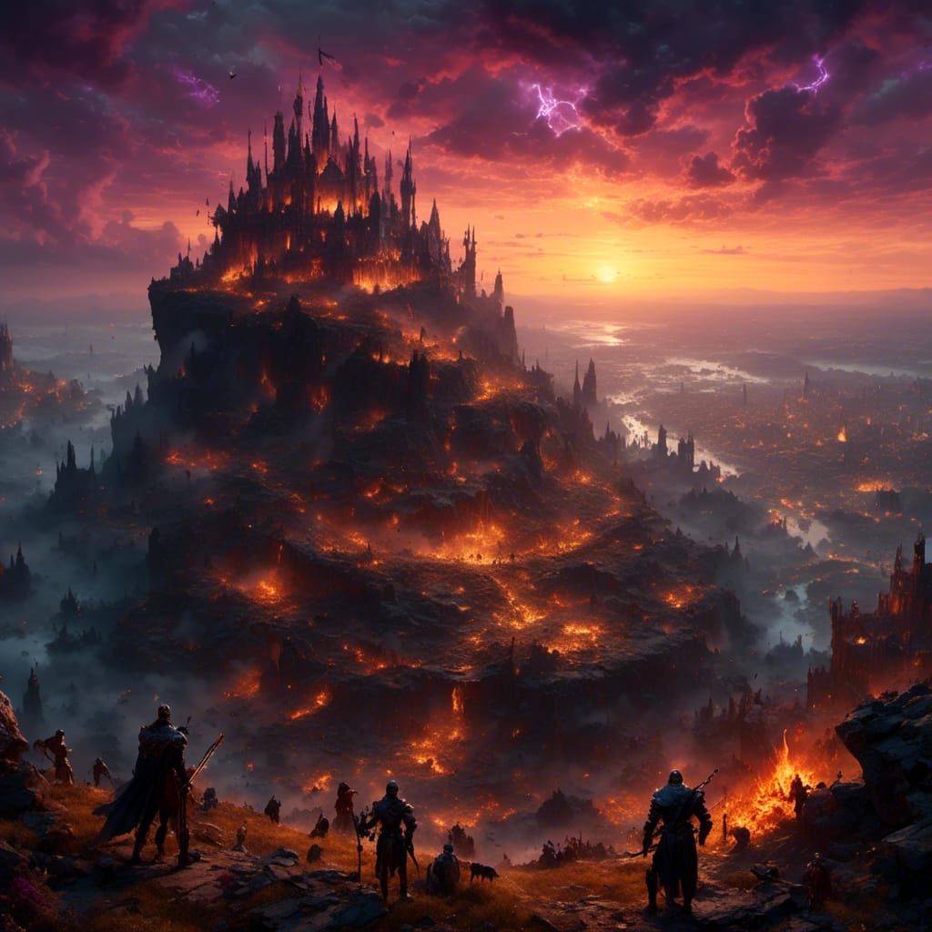 Medieval Battlefield Survivor in Dark Fantasy Art Style