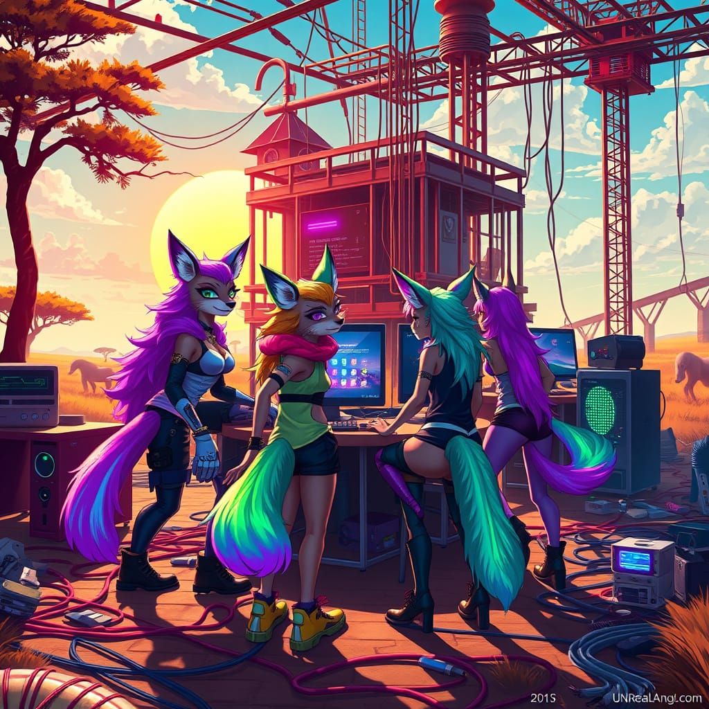 Vibrant Vixens Build Futuristic Computer Classroom in Sun-Dr...