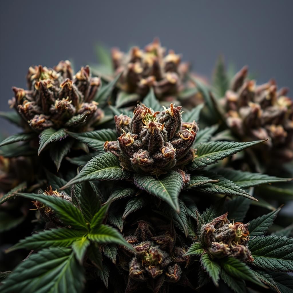 Lush OG Kush Bouquet in Hyperrealist Style