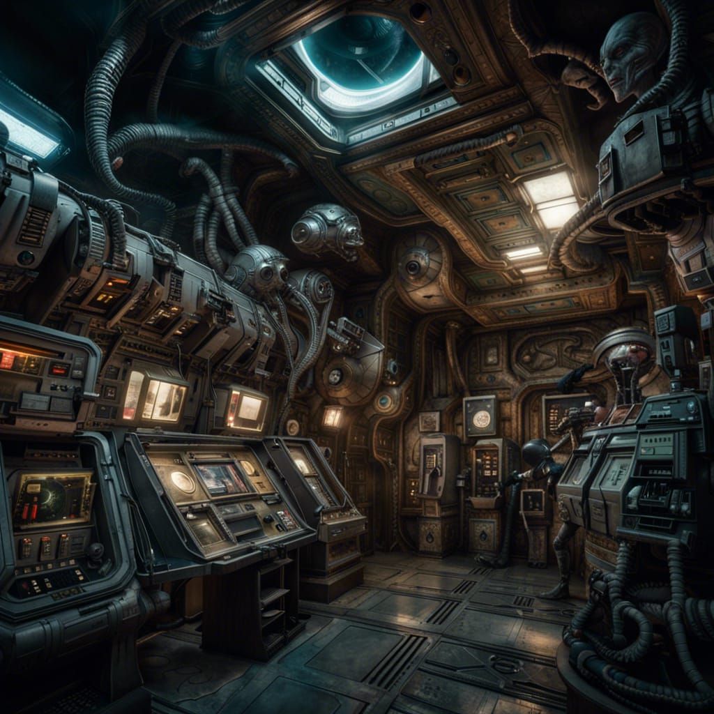 An old spaceship´s wacky museum