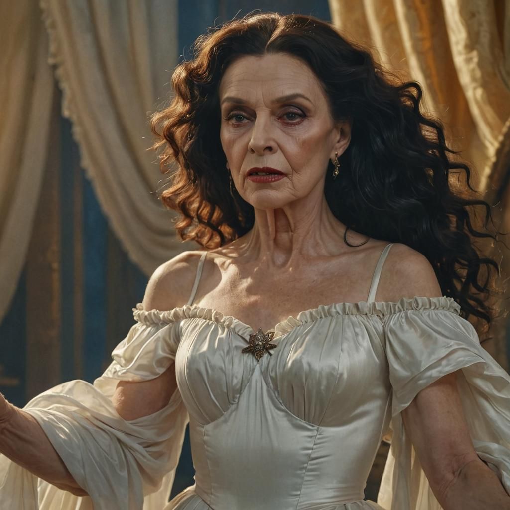 Transvestite as Scarlett O'Hara, Surreal Digital Art