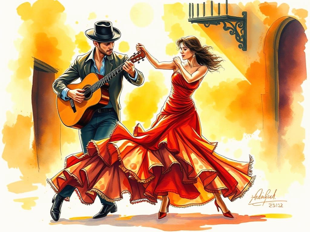 Passionate Flamenco Dance in Andalusia