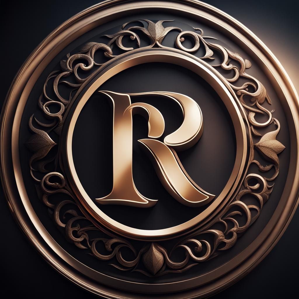 Mystic Luxury R Logo for Gym Profile Picture