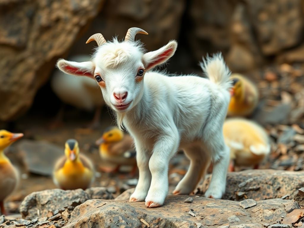 A baby goat