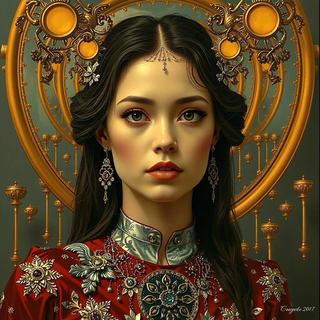 Infinite Reflections: A Hyperrealistic Paradox in Futurism