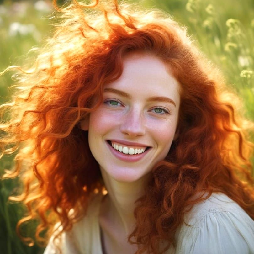 Youthful Joy in a Sunny Meadow