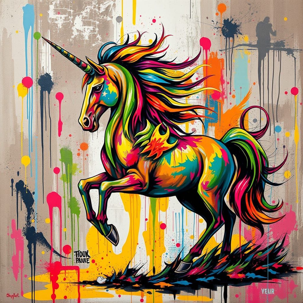 Vibrant Centaur Blends Mythology and Urban Culture with Raw....