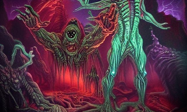Terrifying Demonic Aliens in Photo-Realistic Style