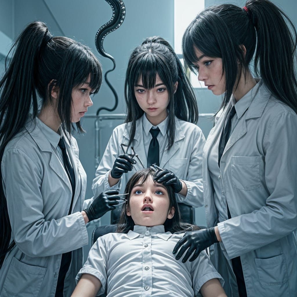 Disturbing Medical Experiment in Anime Style