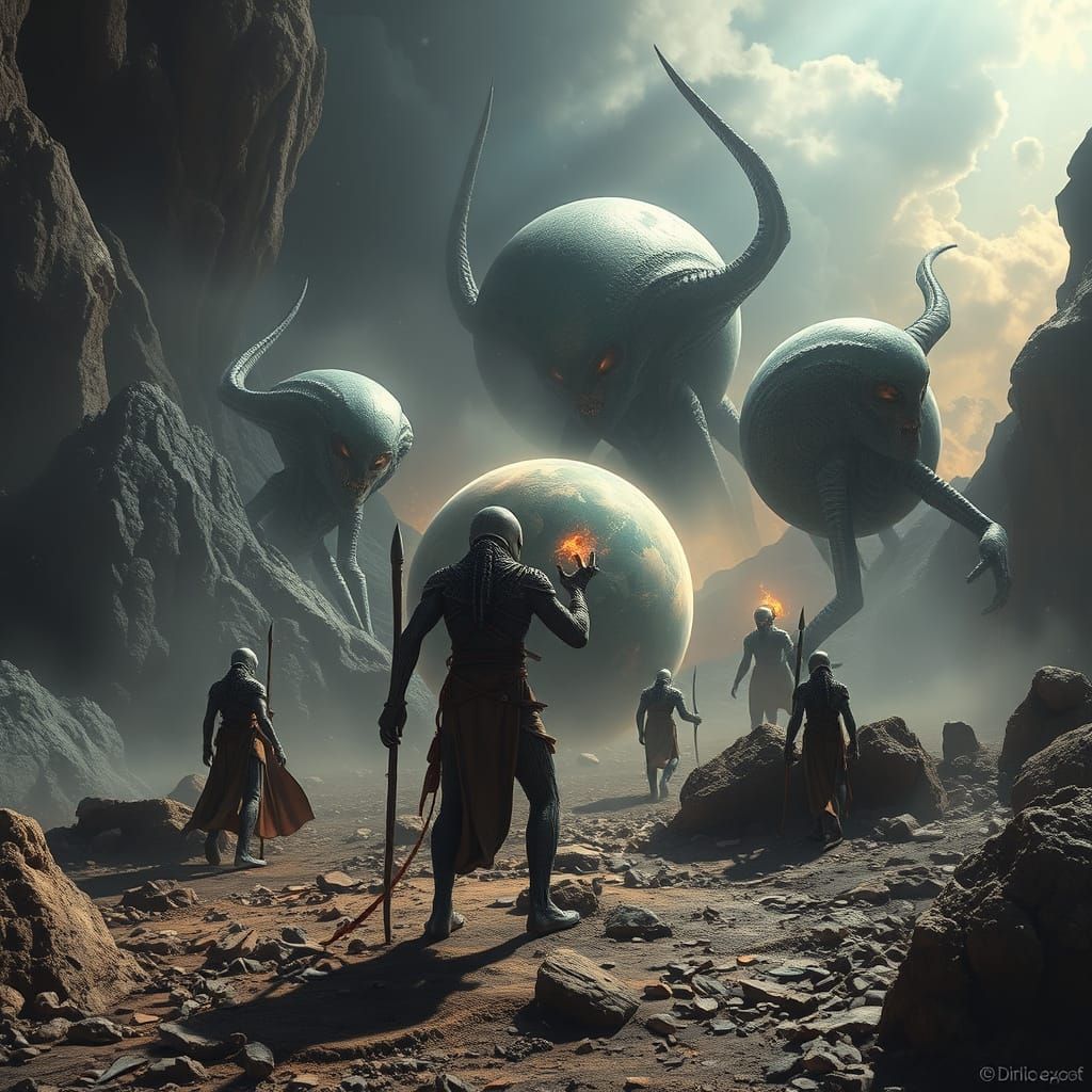 The arrival of the gods