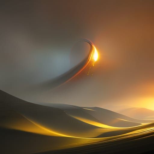 Ultra Detailed Digital Illustration with Volumetric Lighting