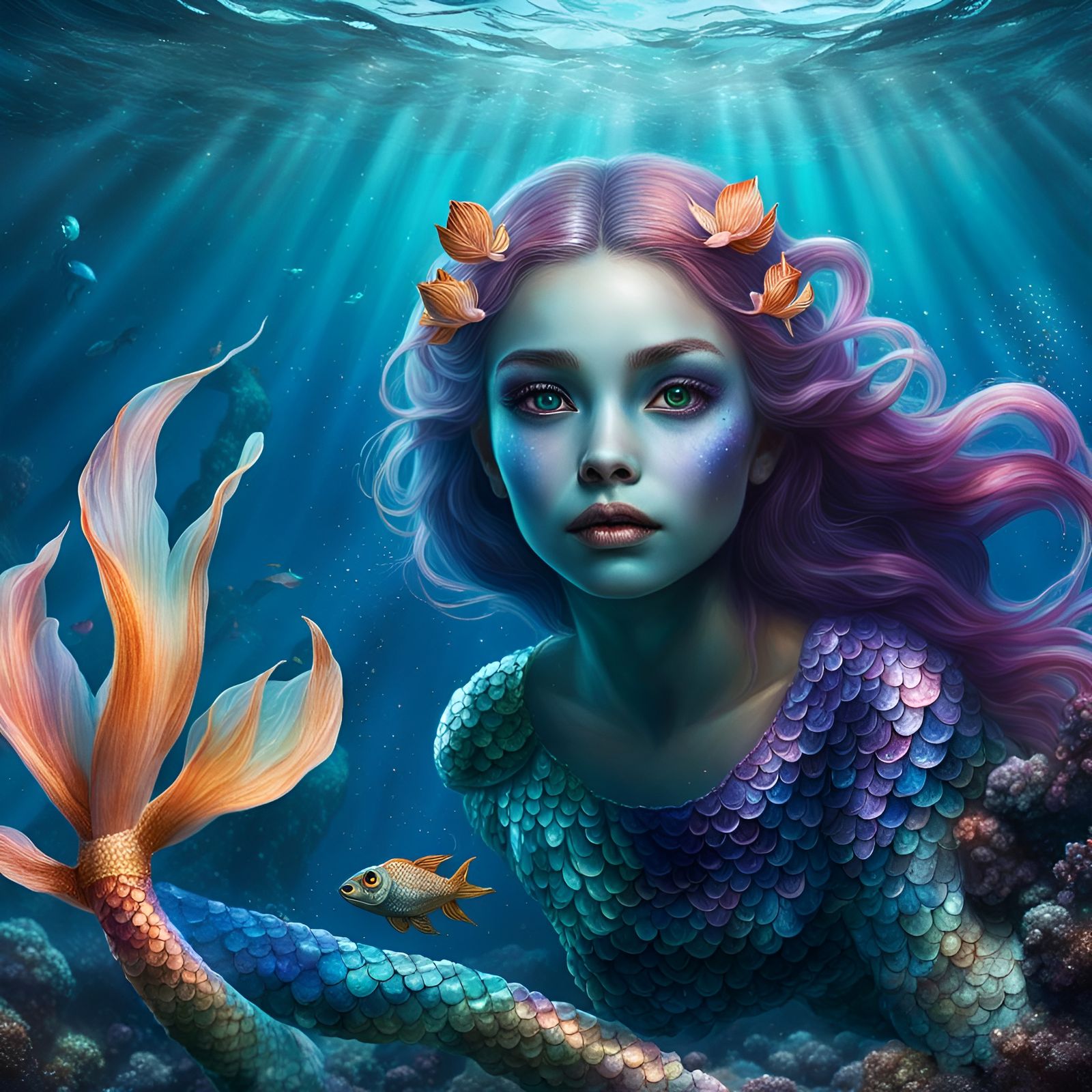 Mystical Mermaid Digital Art