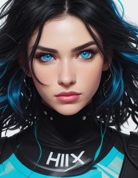 Influencer Portrait with Street Art, Schoeller Style