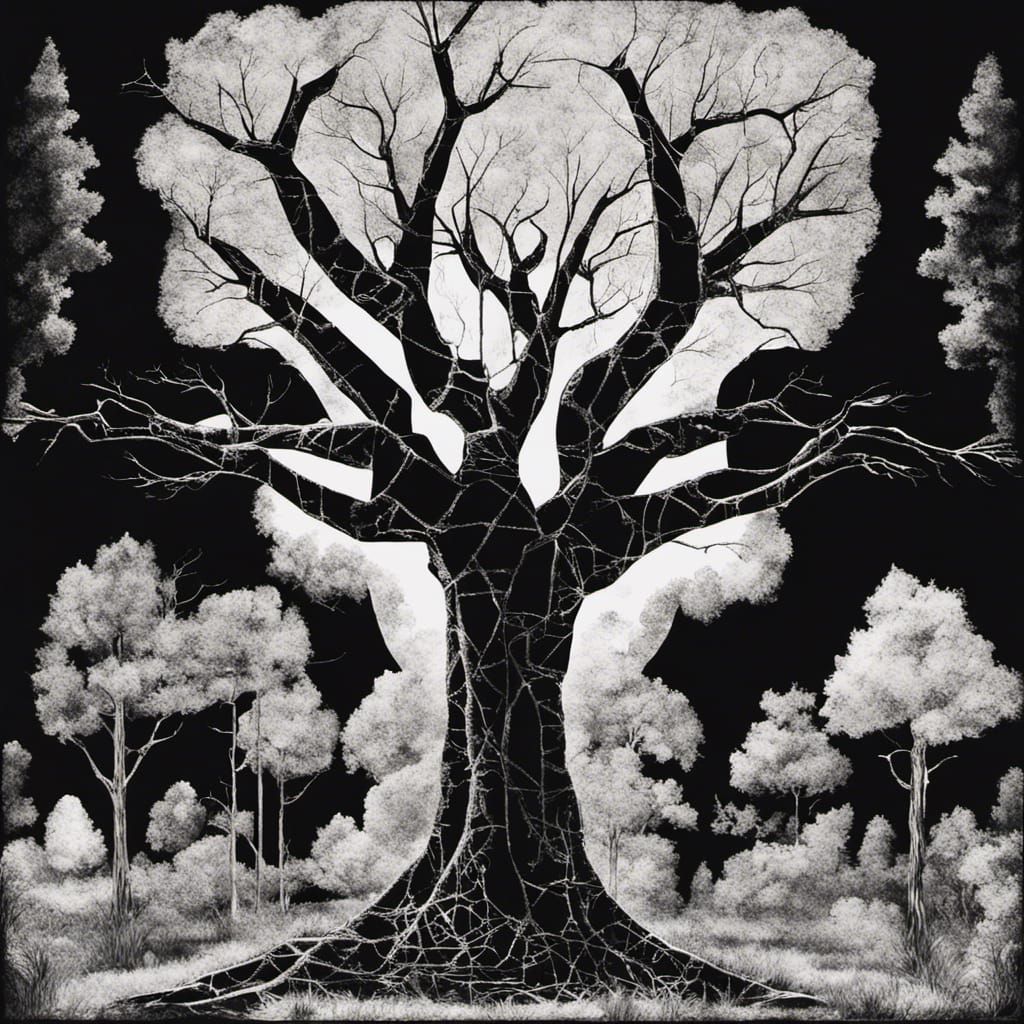 Black and White Trees