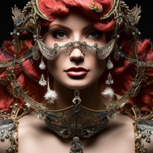 Intricate Mechanical Woman: Hyperrealistic Digital Art