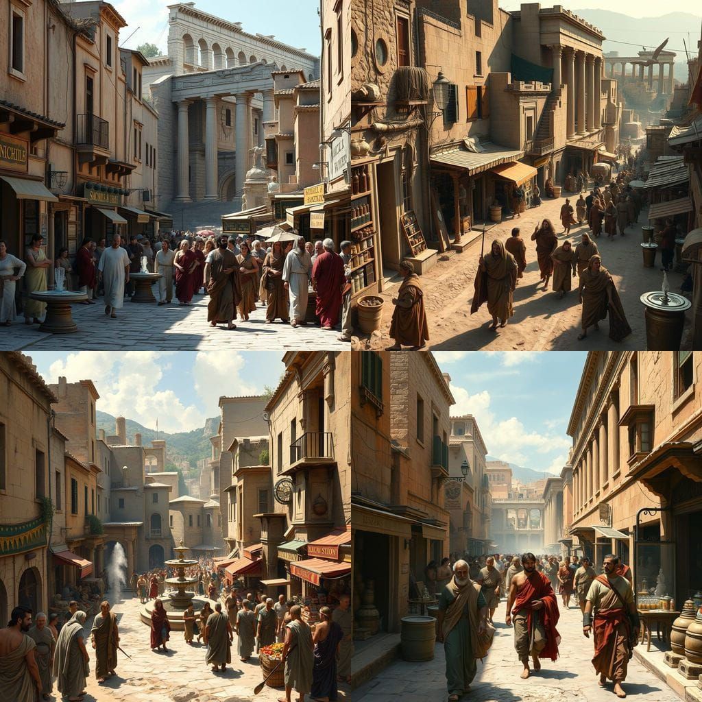 Ancient Athens Daily Life in Photo Realism