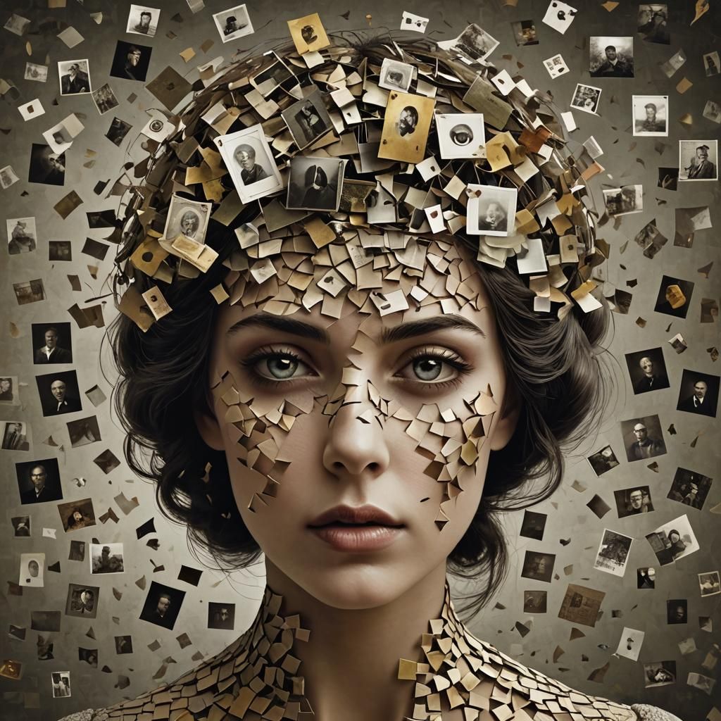 Surreal Memory Composition in Igor Morski Style