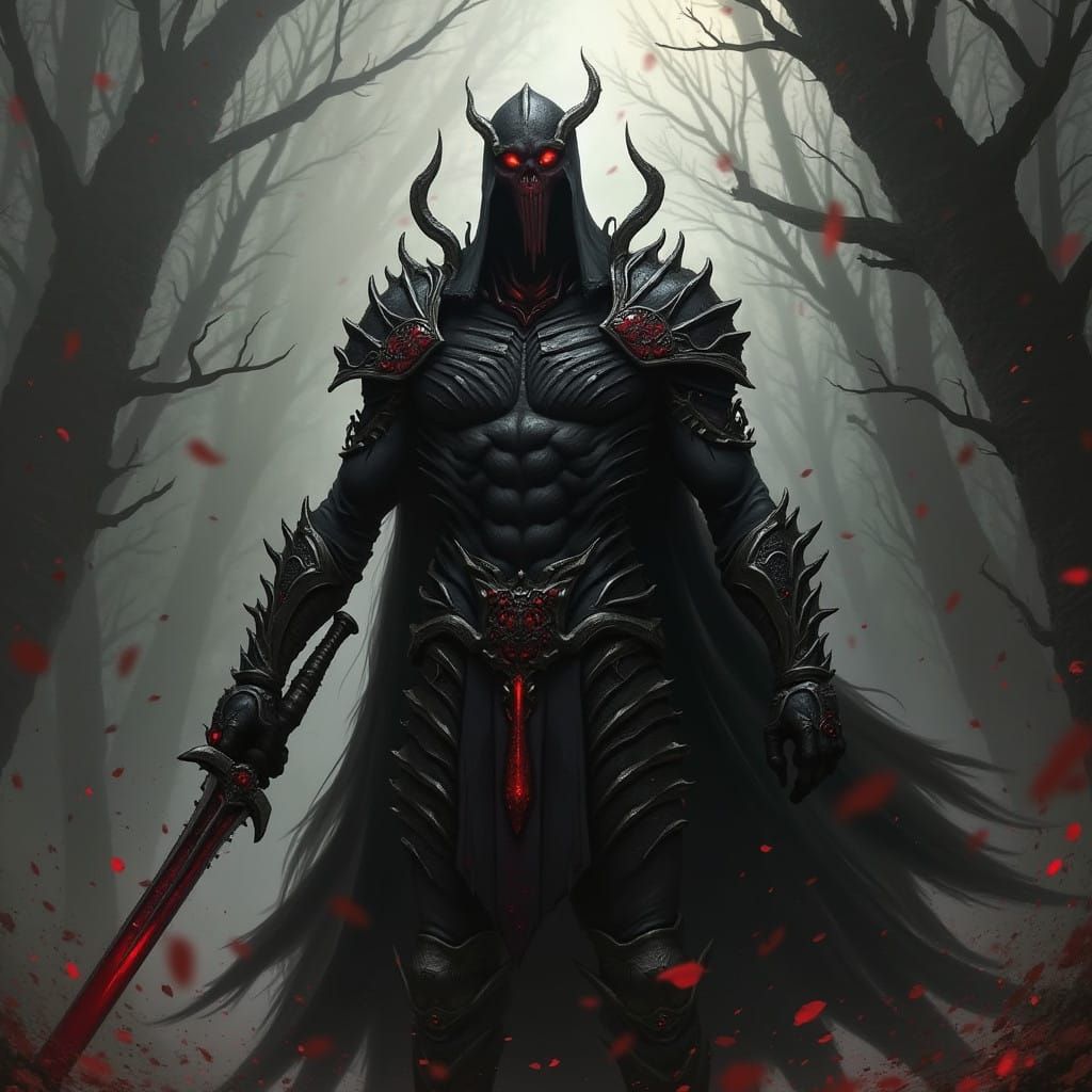 Dark Fantasy Landscape in a Grimdark Style