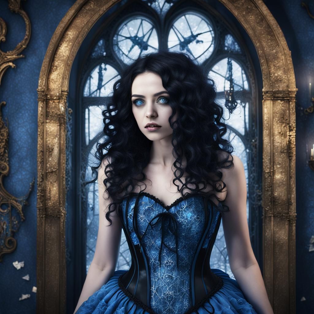 Haunted Alice in Shattered Looking Glass, Gothic Art