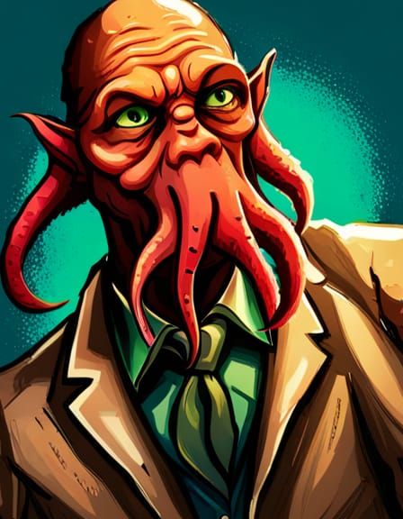 Humorous Cthulhu Selfie for Dating App