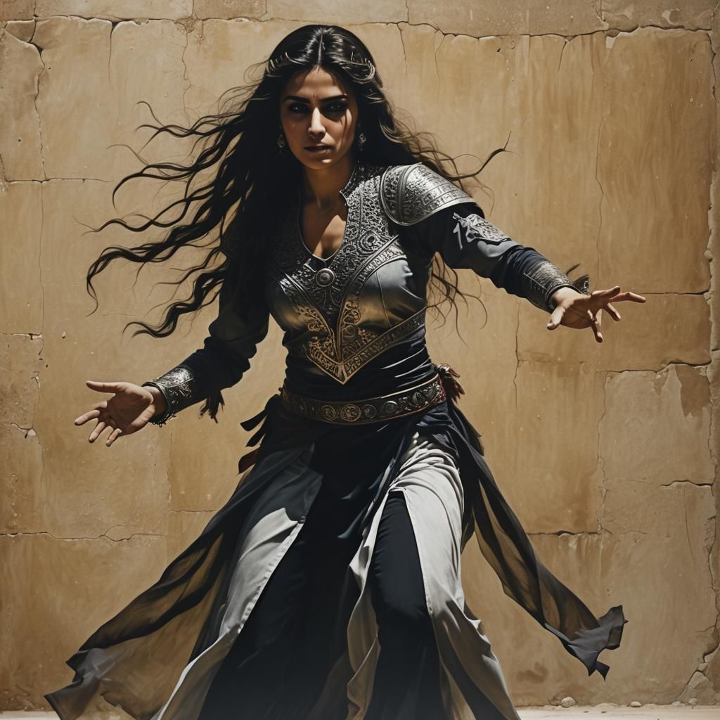 Lebanese Hitwoman as Faerunian Shadow Dancer