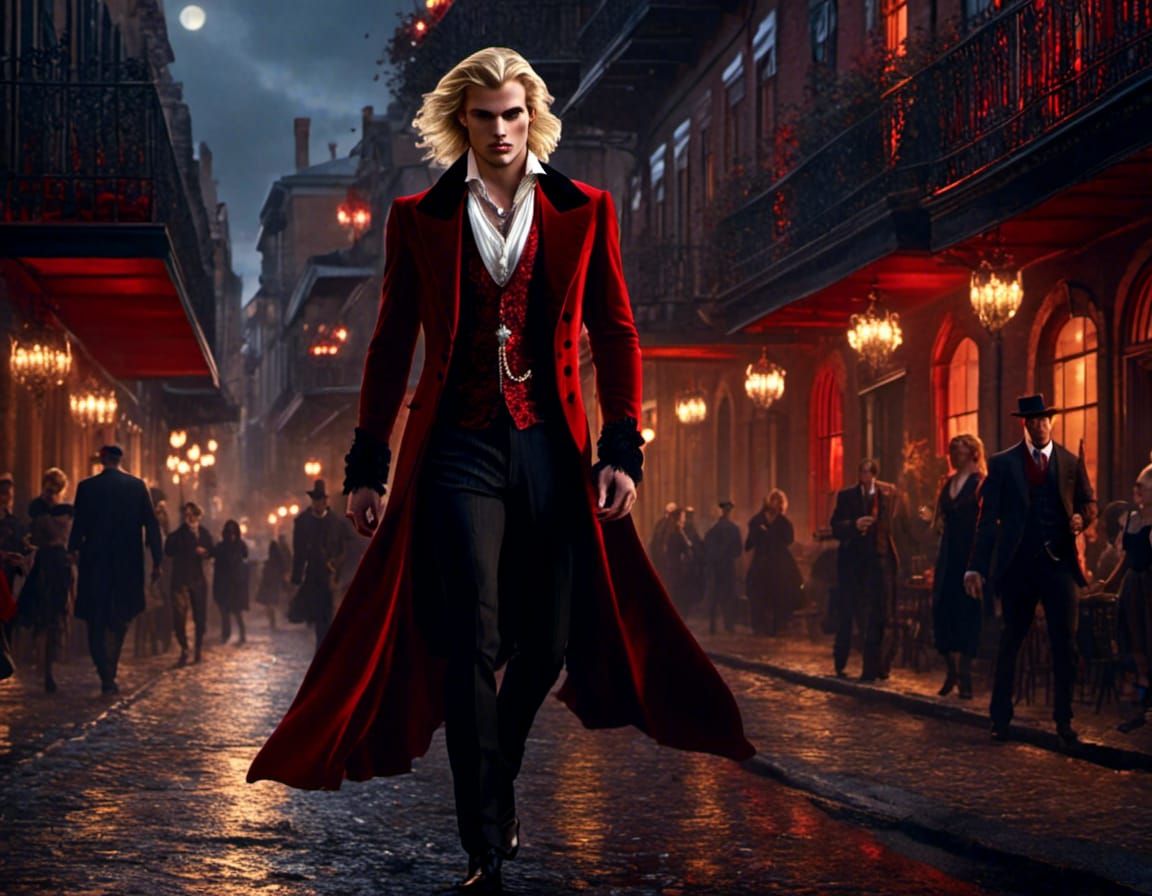Hyperrealistic Vampire Walks New Orleans Streets