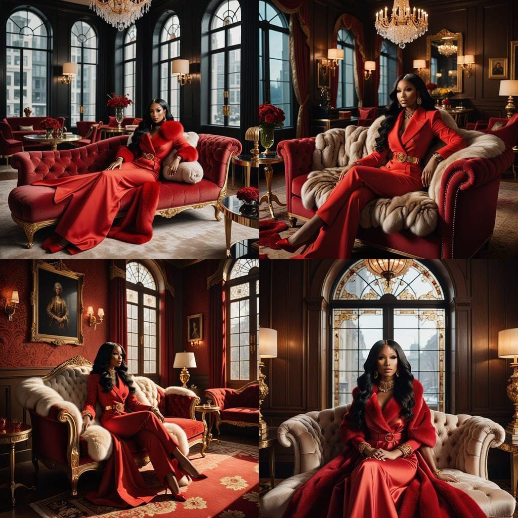 Nicki Minaj in Valentine's Day Red Glamour