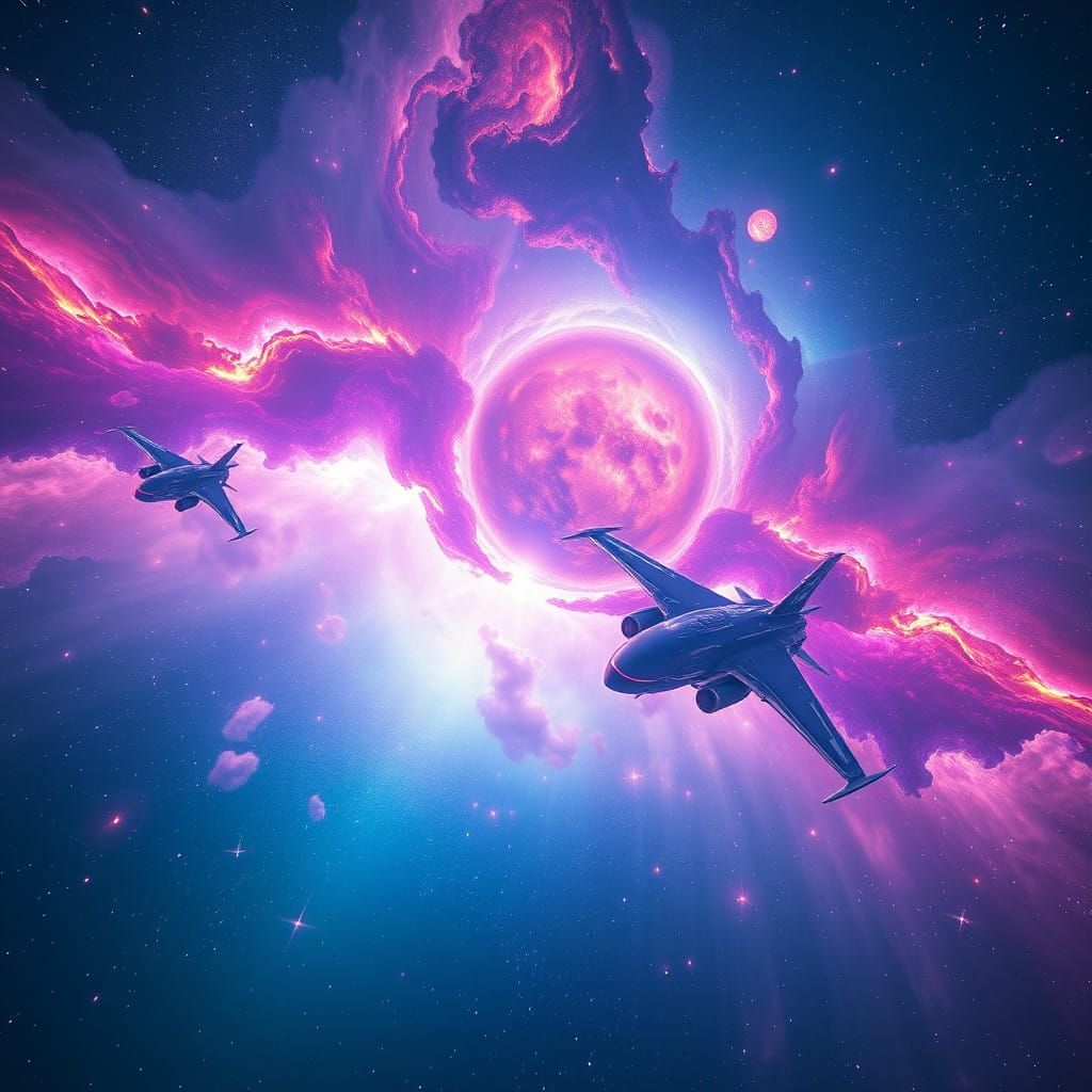 Cosmic Dreamscape in Vibrant Hues