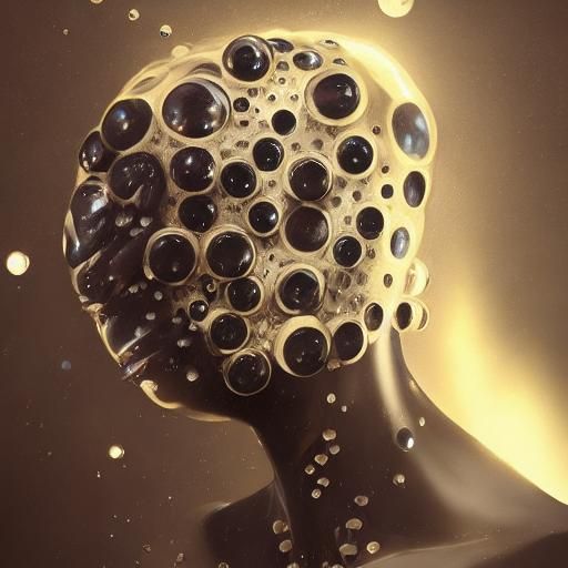 Ferrofluid Portrait in Dynamic Lighting