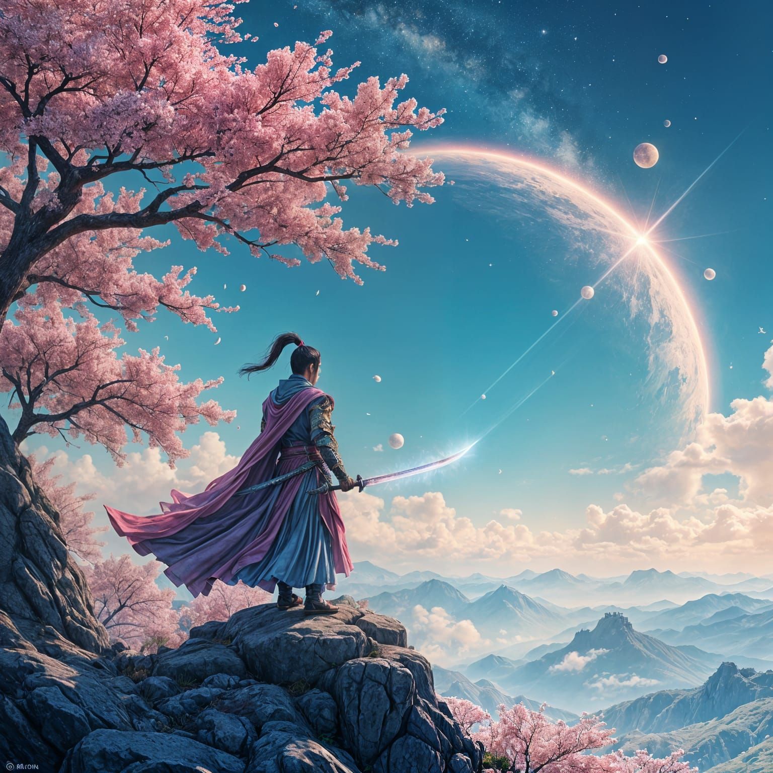 Surreal Cosmic Landscape of Mystical Murim Mount Hua