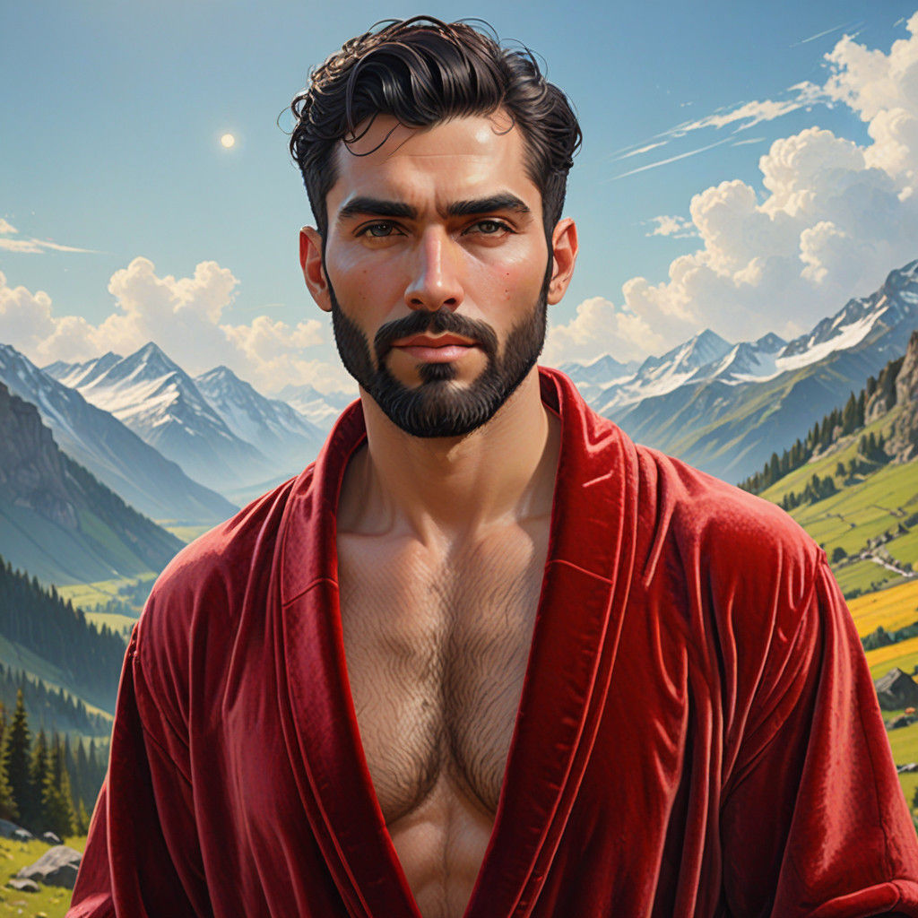 Elegant Gentleman in Winter Wonderland