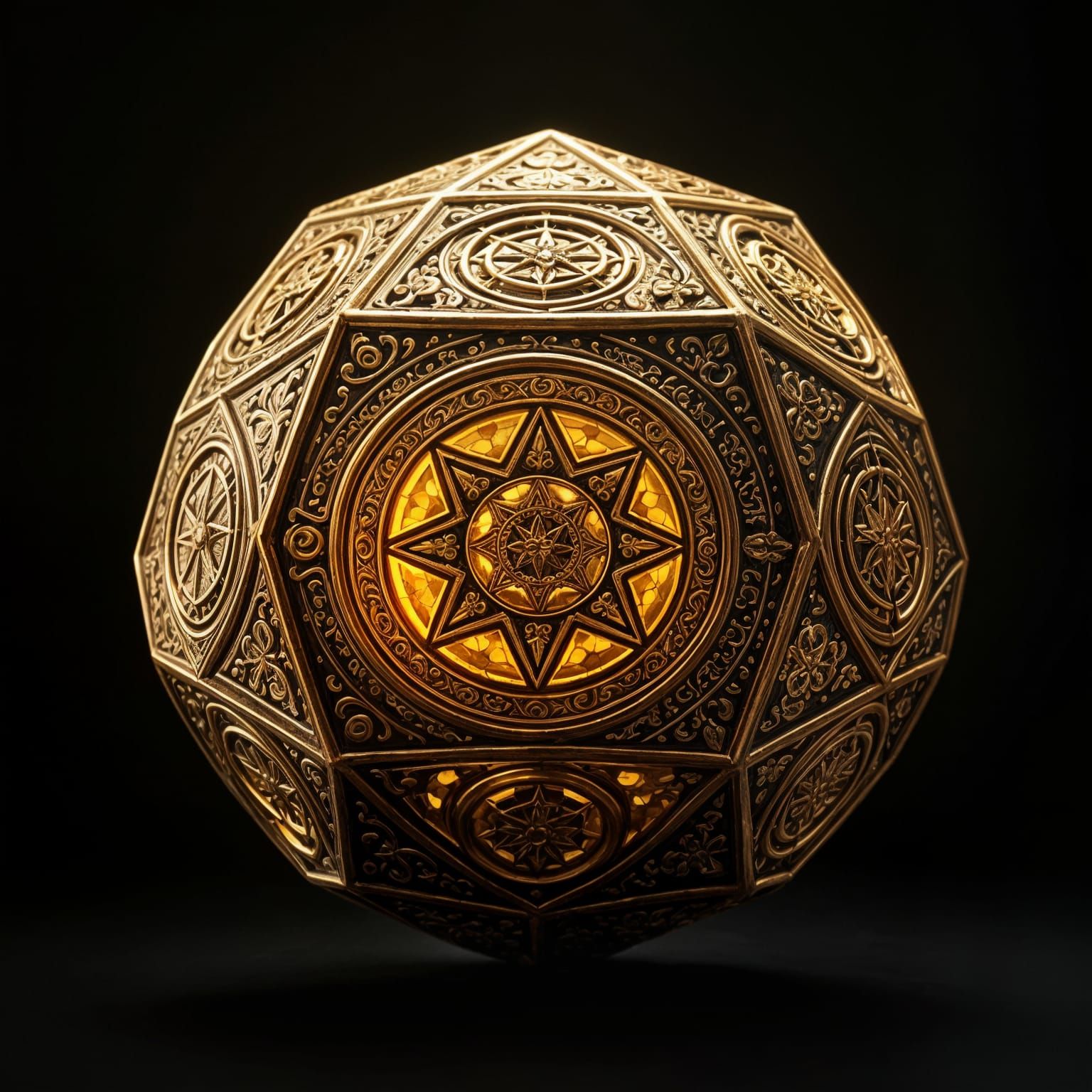 Golden Dodecahedron Ancient Wonder