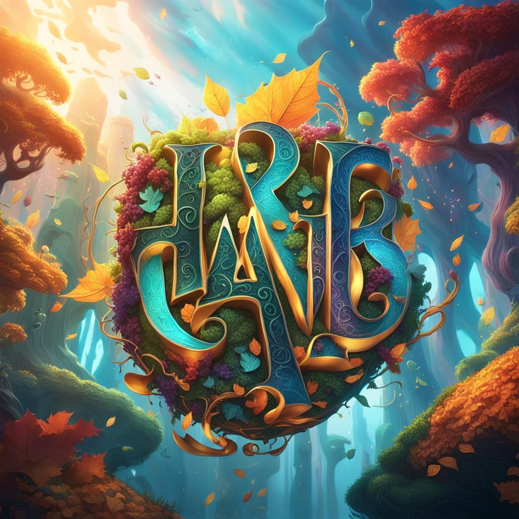 Surreal Word Salad in Dreamlike Fantasy Scenery