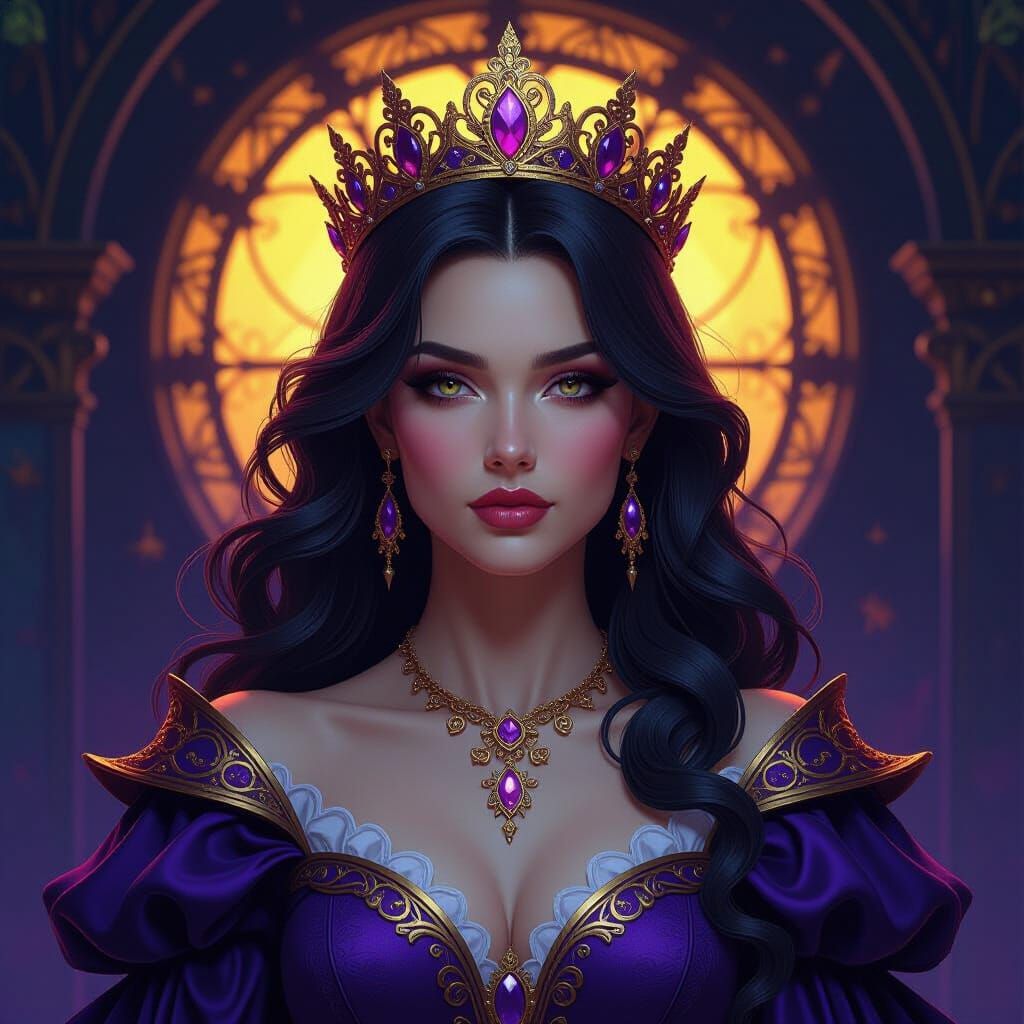 Queen of Saving Time Dark Fantasy Concept Art