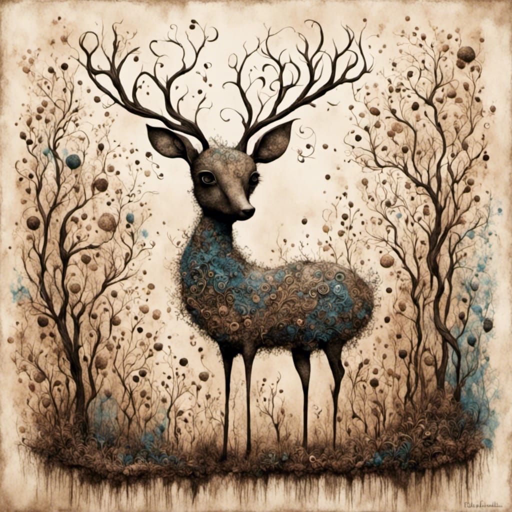 Little Stag Generated from LoRA Prompt