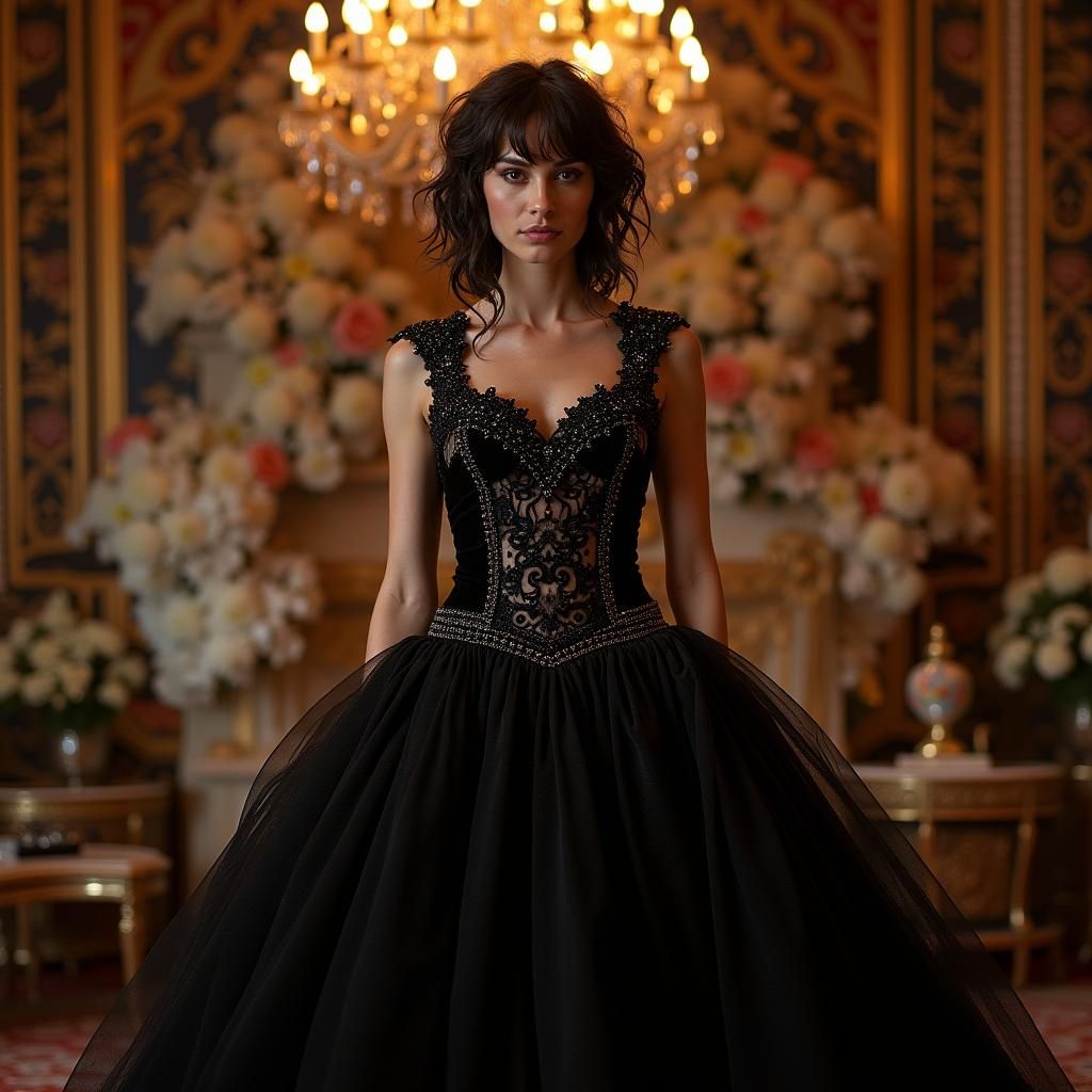 Singer in Baroque Mansion, Ash Thorp Style