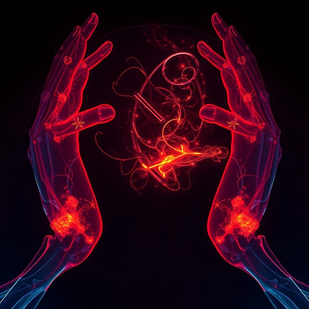 Mesmerizing X-Ray Scan in Photorealistic Matte Painting Styl...