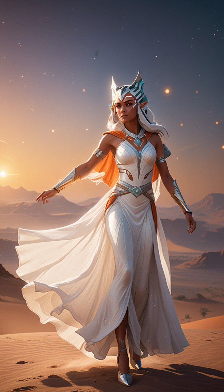 Surreal Desert Goddess in Greg Rutkowski Style