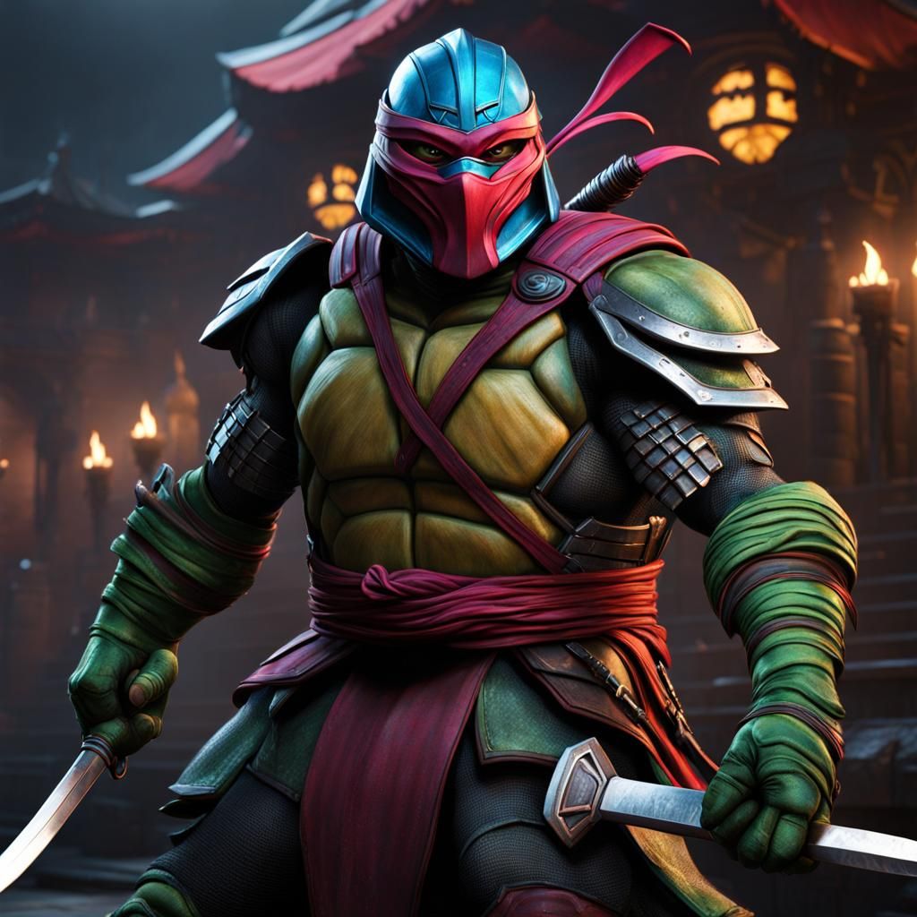 Shredder Ninja Turtle Detailed Matte Painting