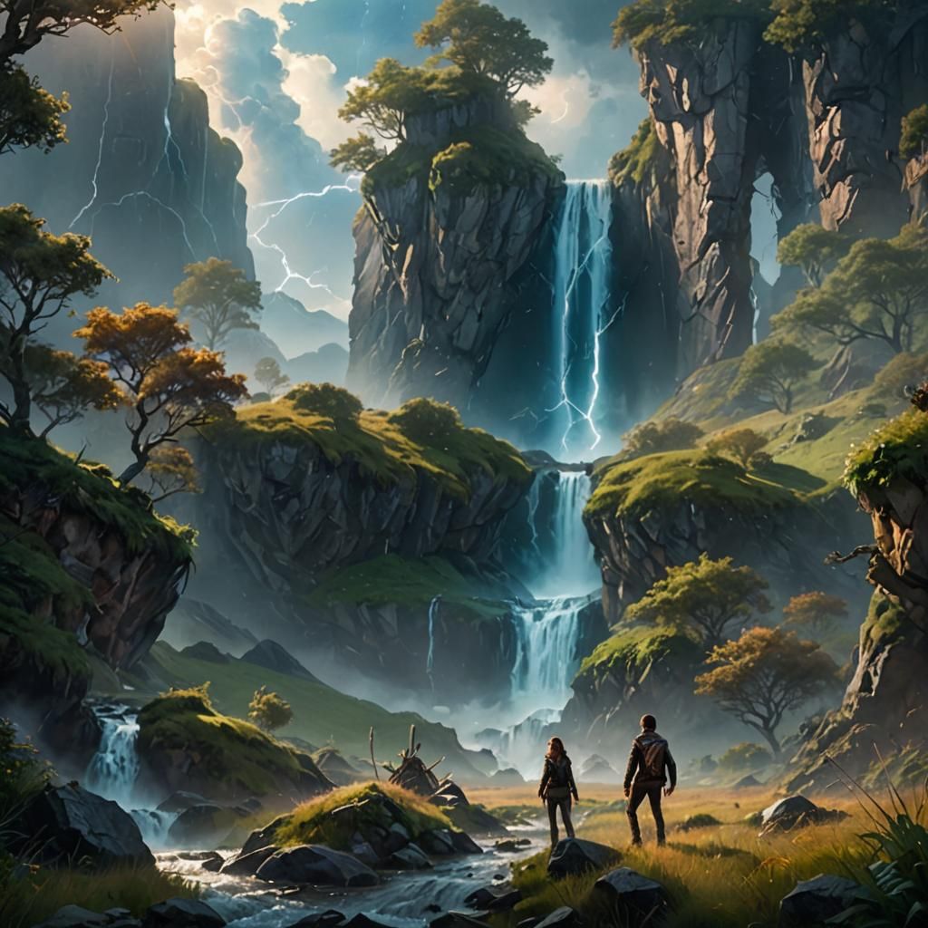 Woman Adventurer Smiles as Storm Fades: 8K Photo