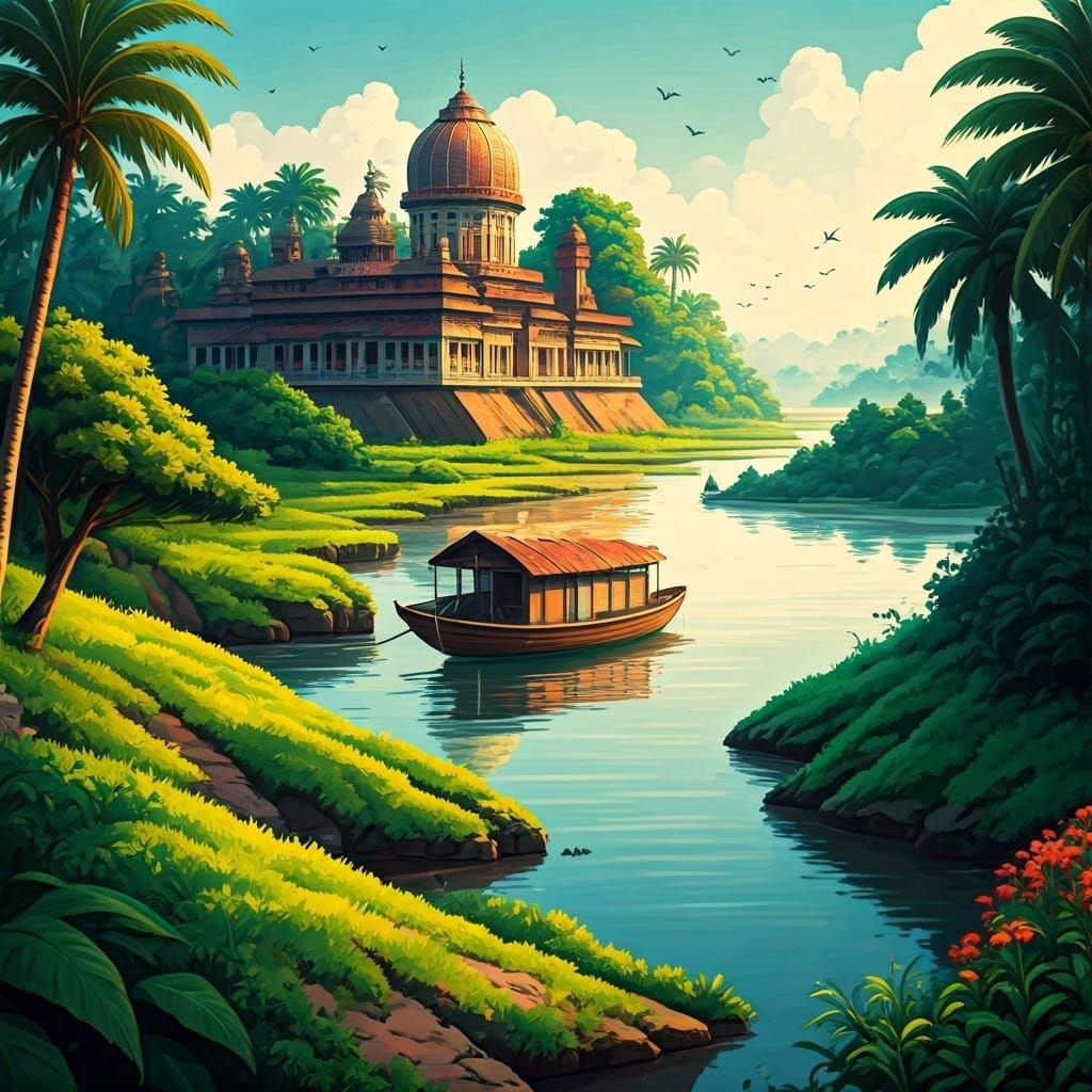 Bangladeshi Culture in Expressive Digital Painting