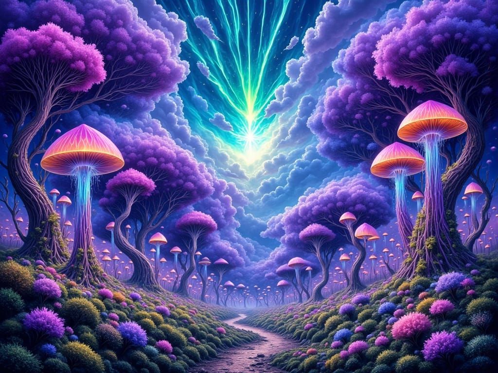 Surreal Dreamscapes in Vibrant Hues