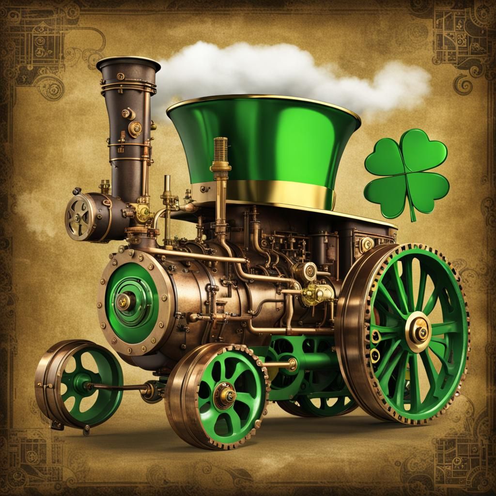 Irish Steampunk Engine: A Lucky Contraption