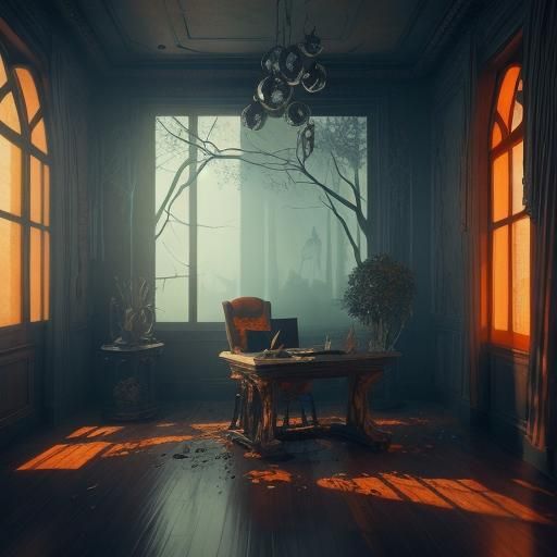 Mystical Therapy Session: Fantasy Art Inspired by Beksiński